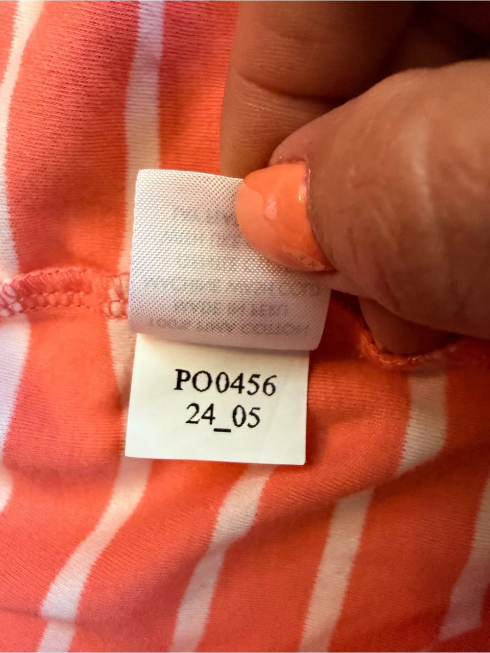 LAKE Pima Cotton Coral & White Striped Lounge Sleep Shorts Cozy - Large